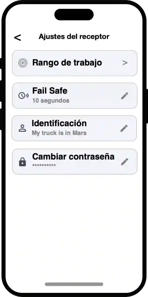 Industrial control settings