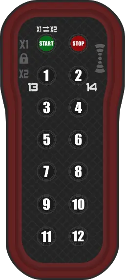 Industrial wireless remote control