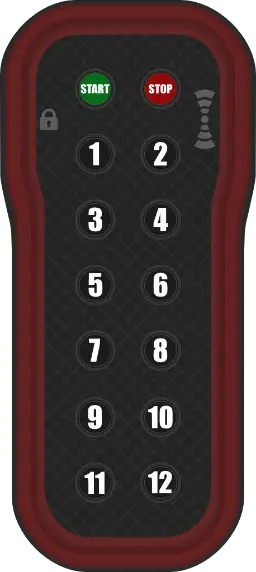 Wireless remote control for car lift