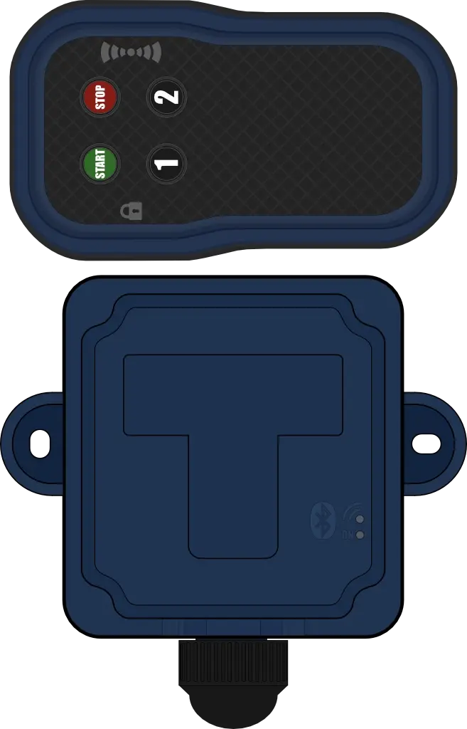 Industrial 2 buttons remotes