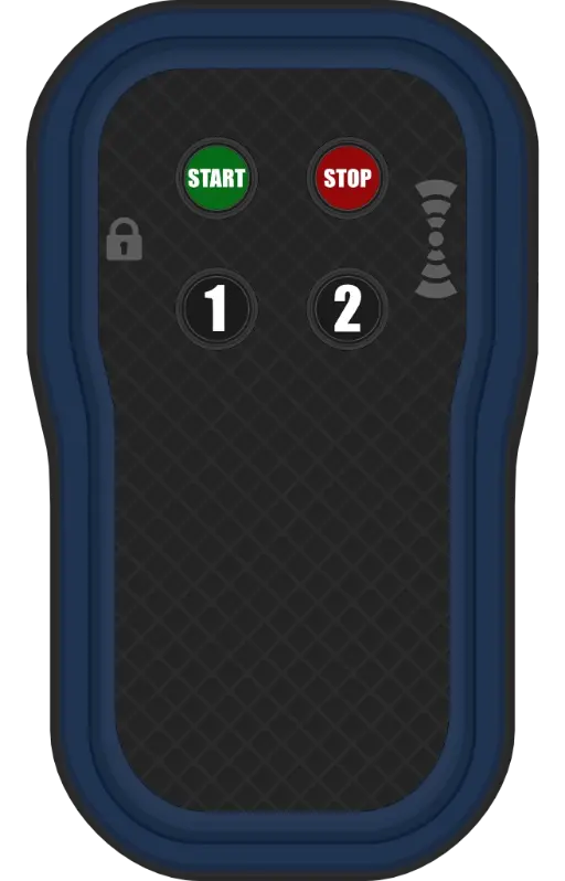 Industry 2 buttons remote