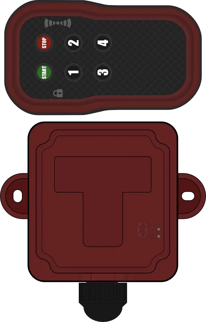 Cheap remote and receiver 4 outputs